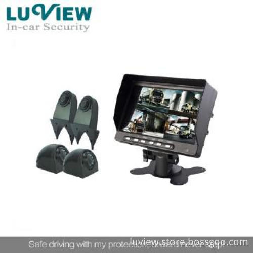 car backup camera system with side view camera for trucks